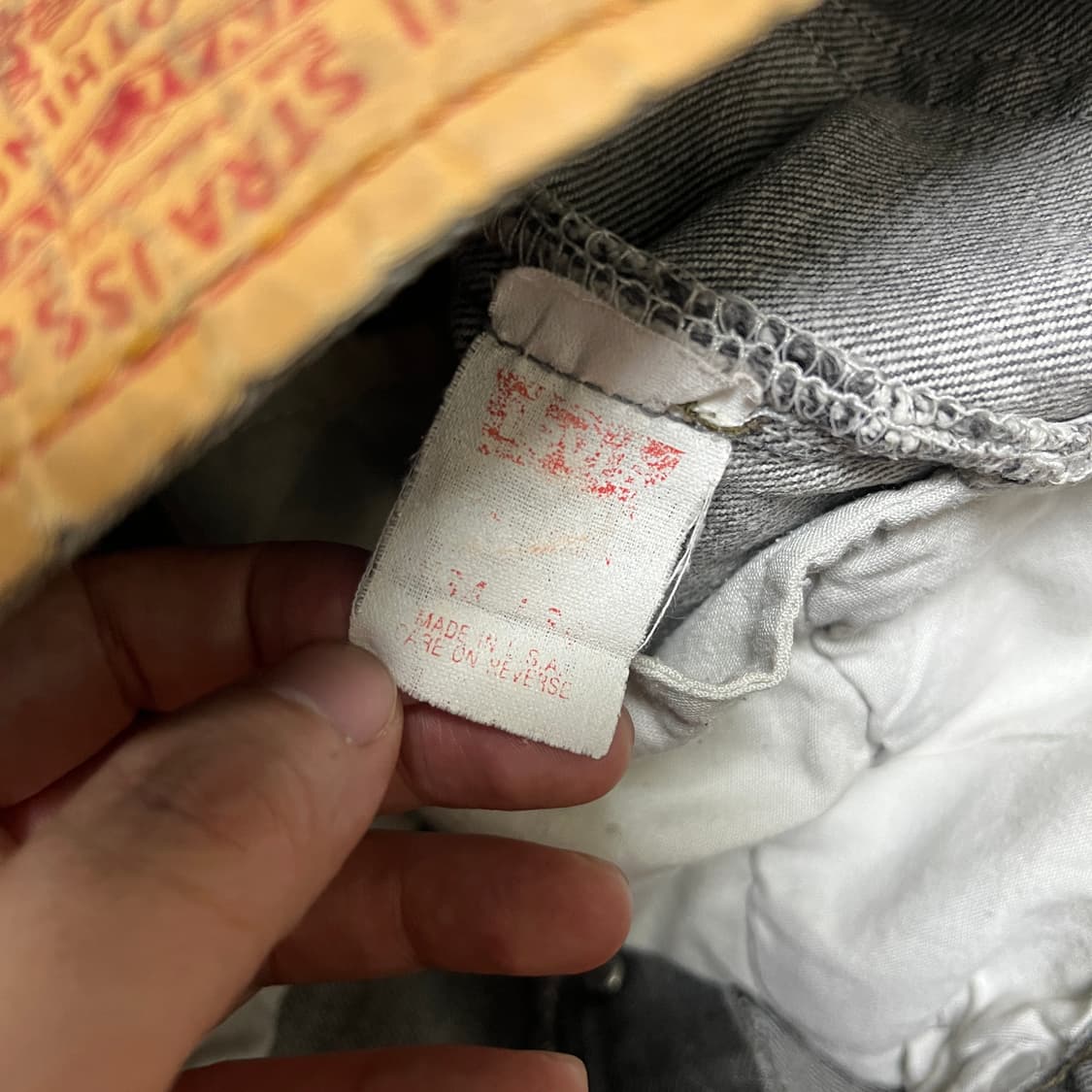 90s USA 리바이스501 원블랙 [32] 상품이미지6