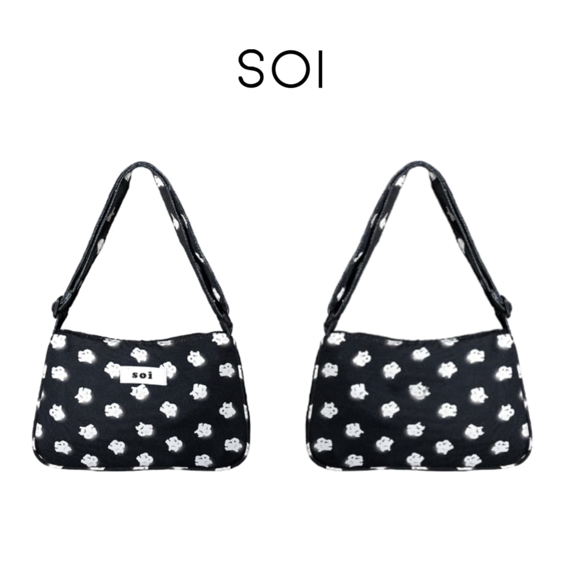 소이 soi 투웨이백 숄더크로스 블랙 가방 코치마뗑킴코이세이오포어링 상품이미지2