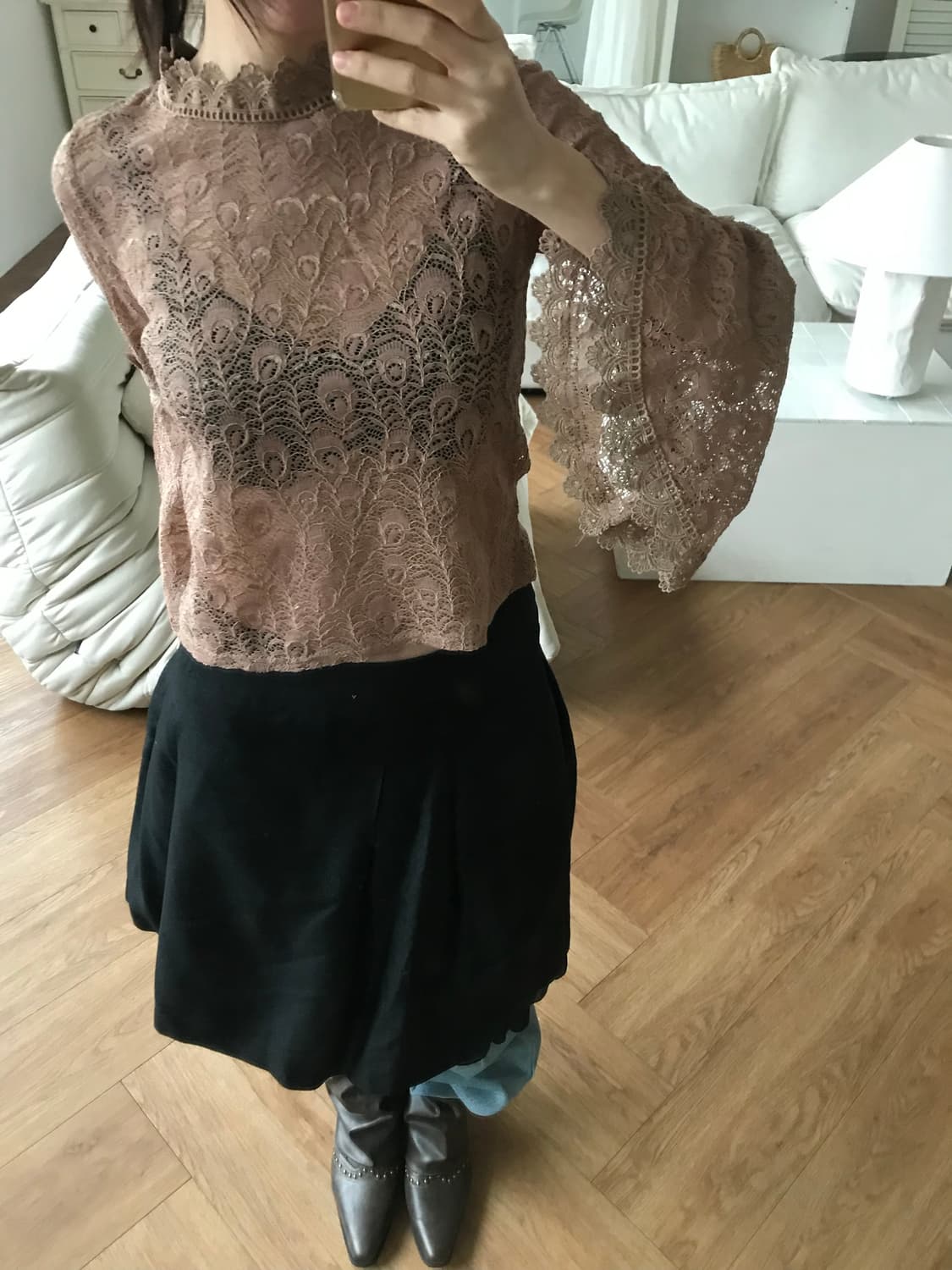 vintage lace top 상품이미지9