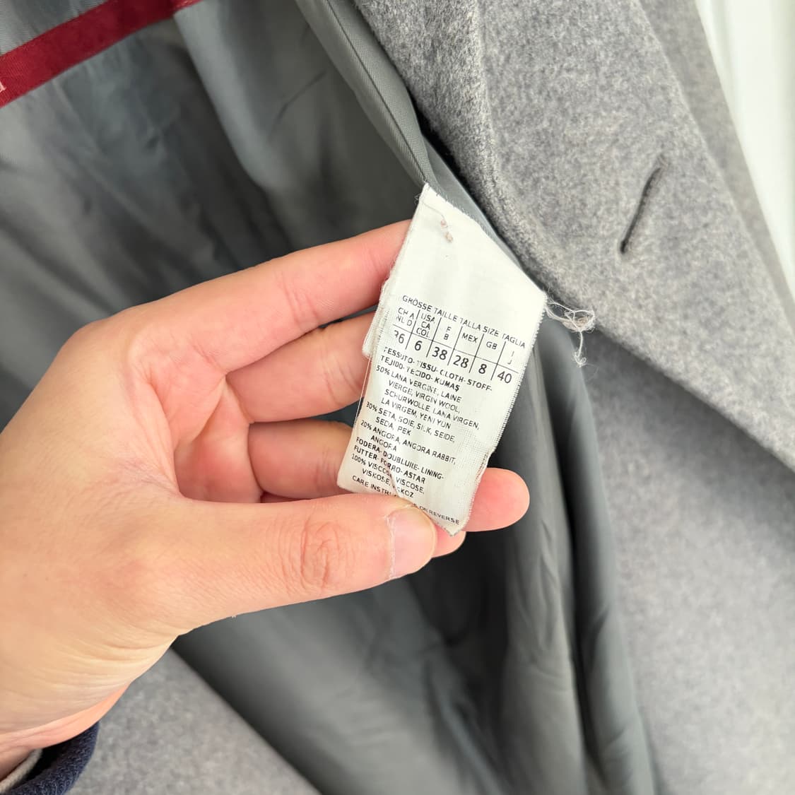 MaxMara 막스마라 빈티지 울 캐시미어 코트 M 상품이미지7