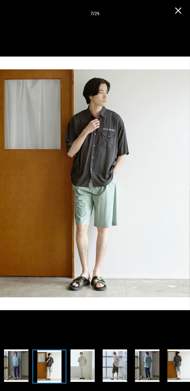 남자 니코앤드 반팔 자수 셔츠 상품이미지1