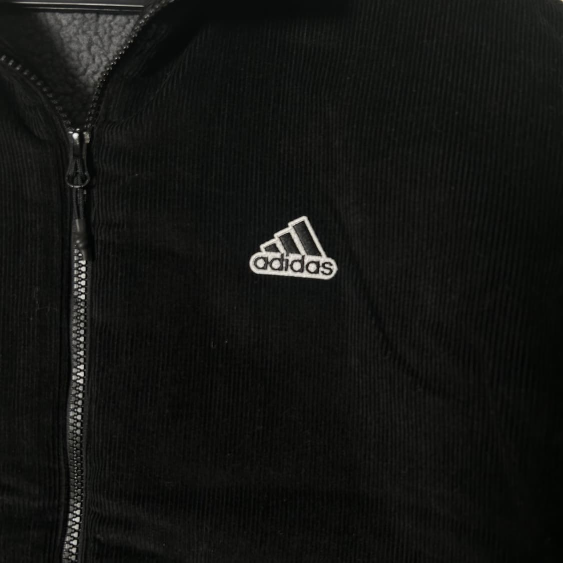 (L) 아디다스 코듀로이 블랙 점퍼 상품이미지3