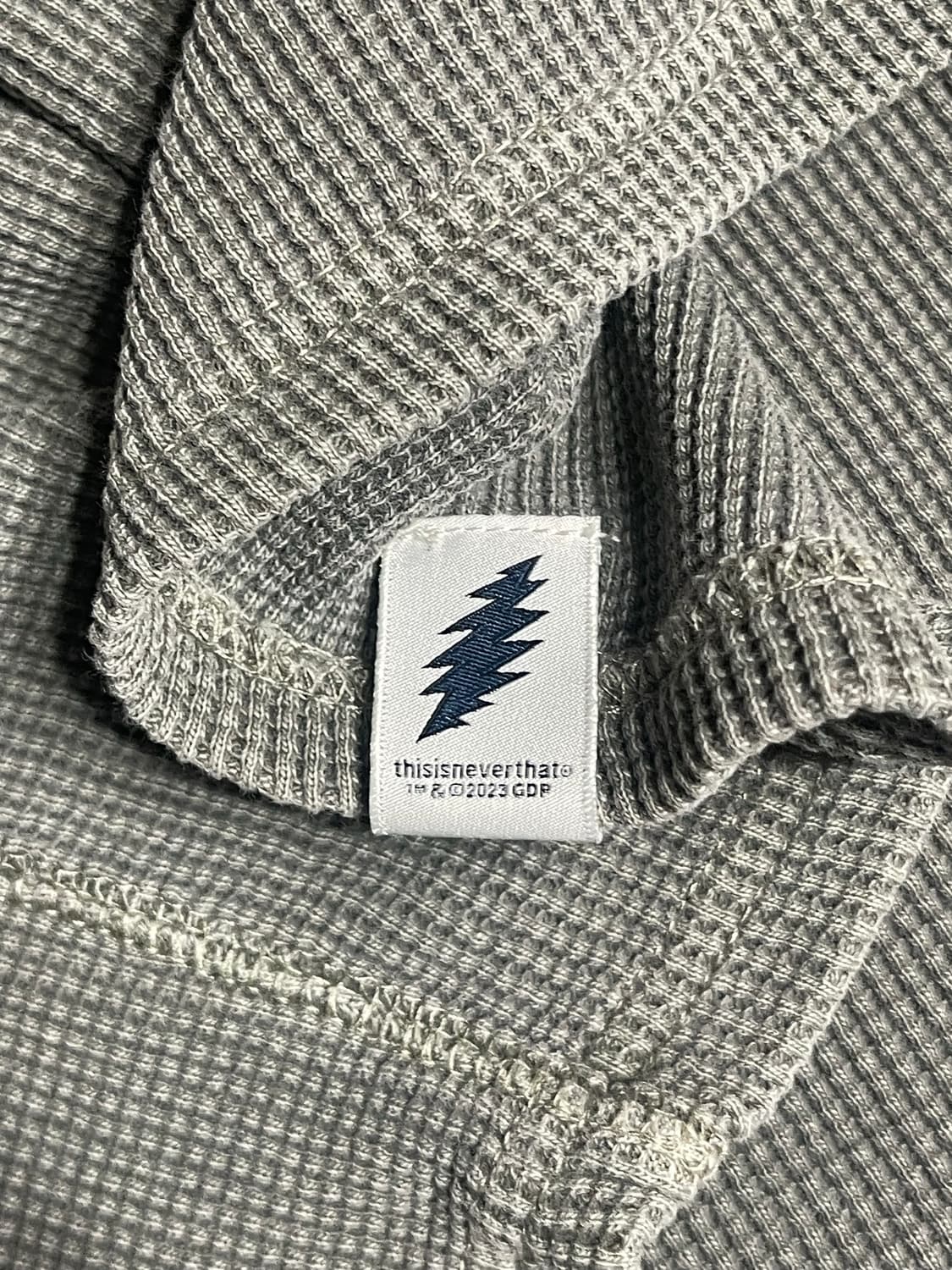 thisisneverthat x 그레이드풀데드베어 와플 롱 슬리브 xl 상품이미지5