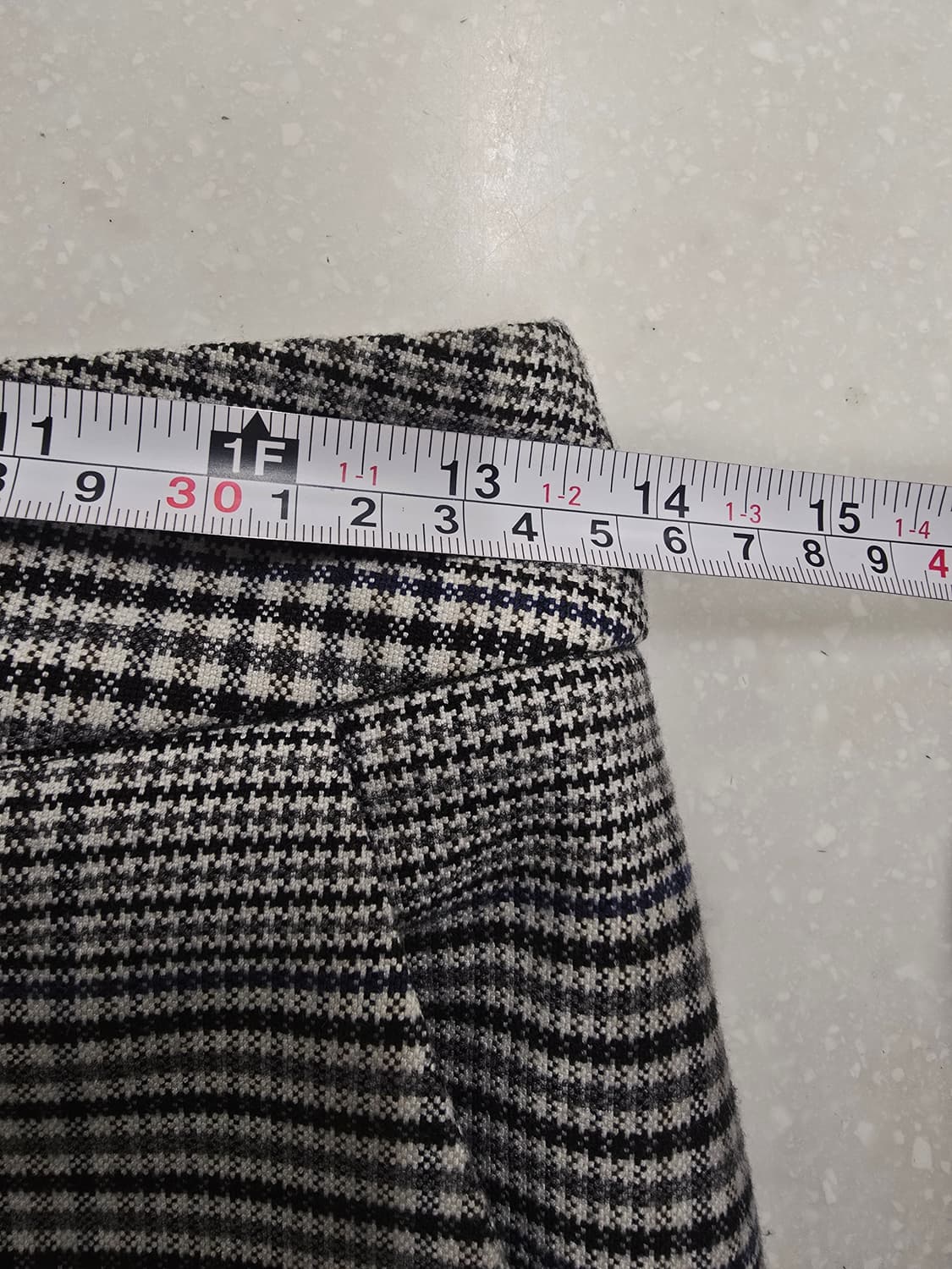 메르헨 marchen 글렌체크 와이드 슬랙스 팬츠27 상품이미지7