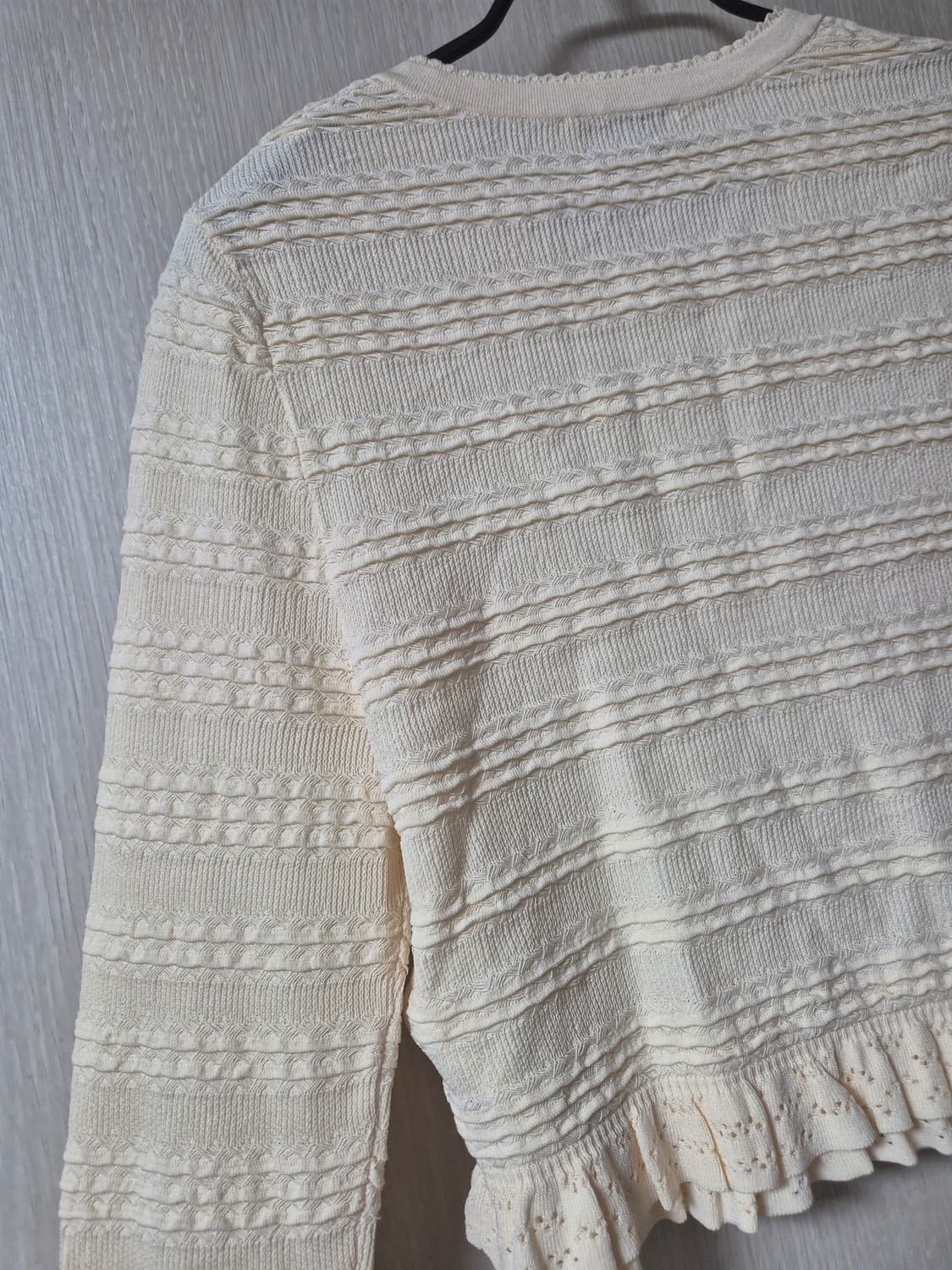 (정품) 산드로 니트 가디건 폴란트 러플 Ruffled 가디건 1사이즈 상품이미지8