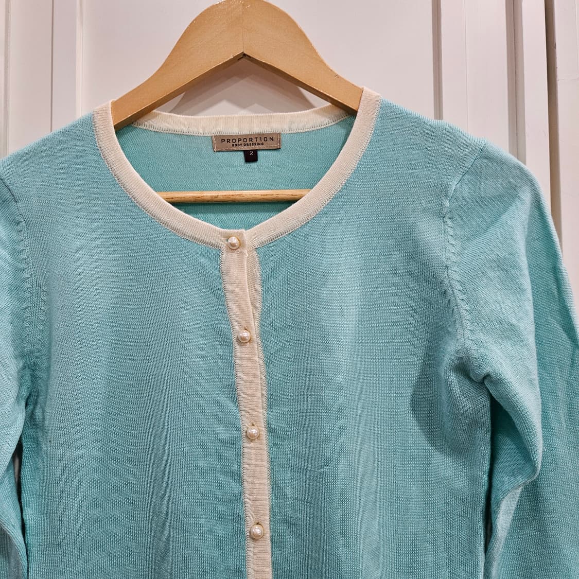 민트색 가디건 상품이미지2