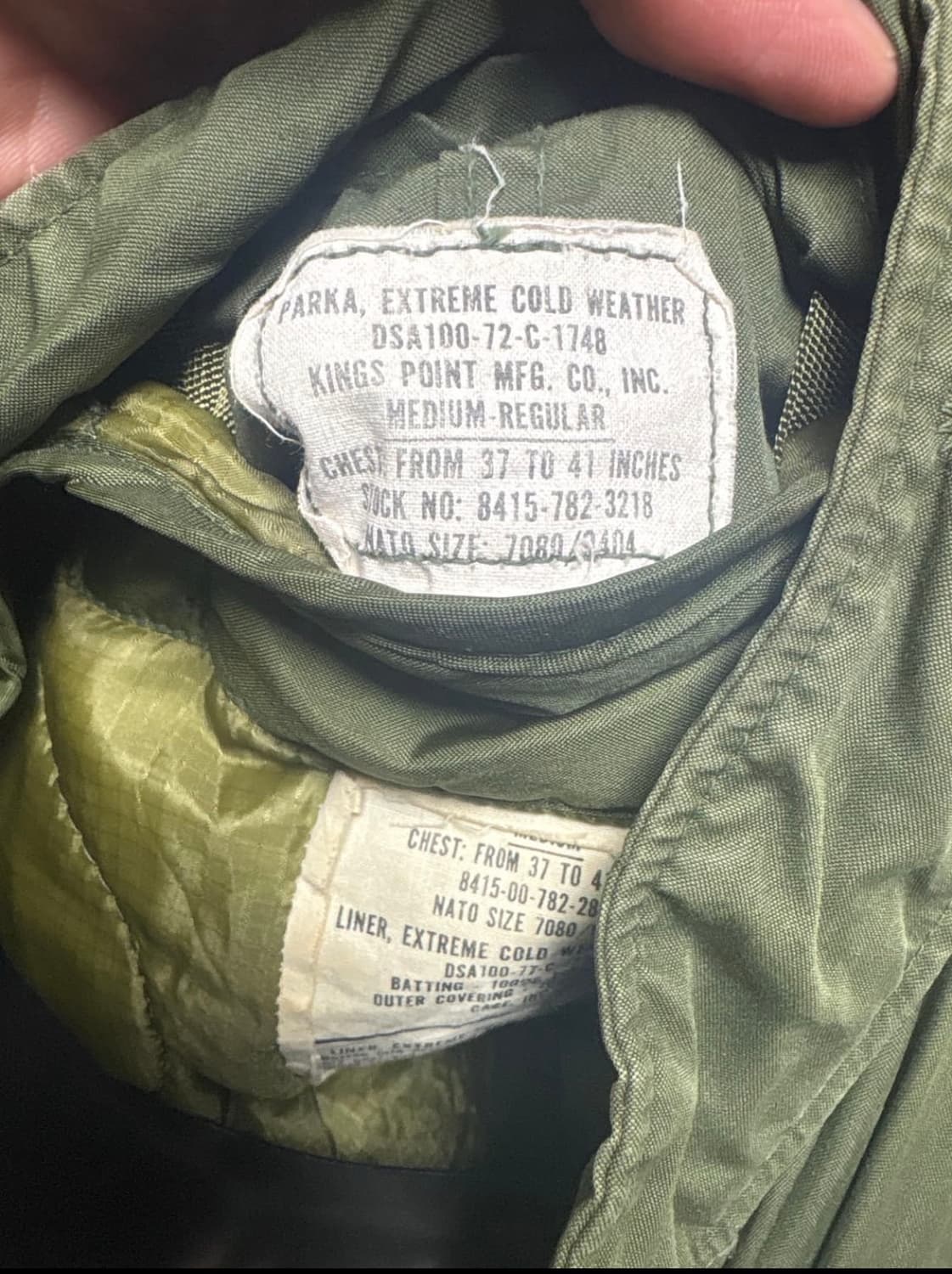 오리지널 m65 피시테일 파카 m 개파카 상품이미지9