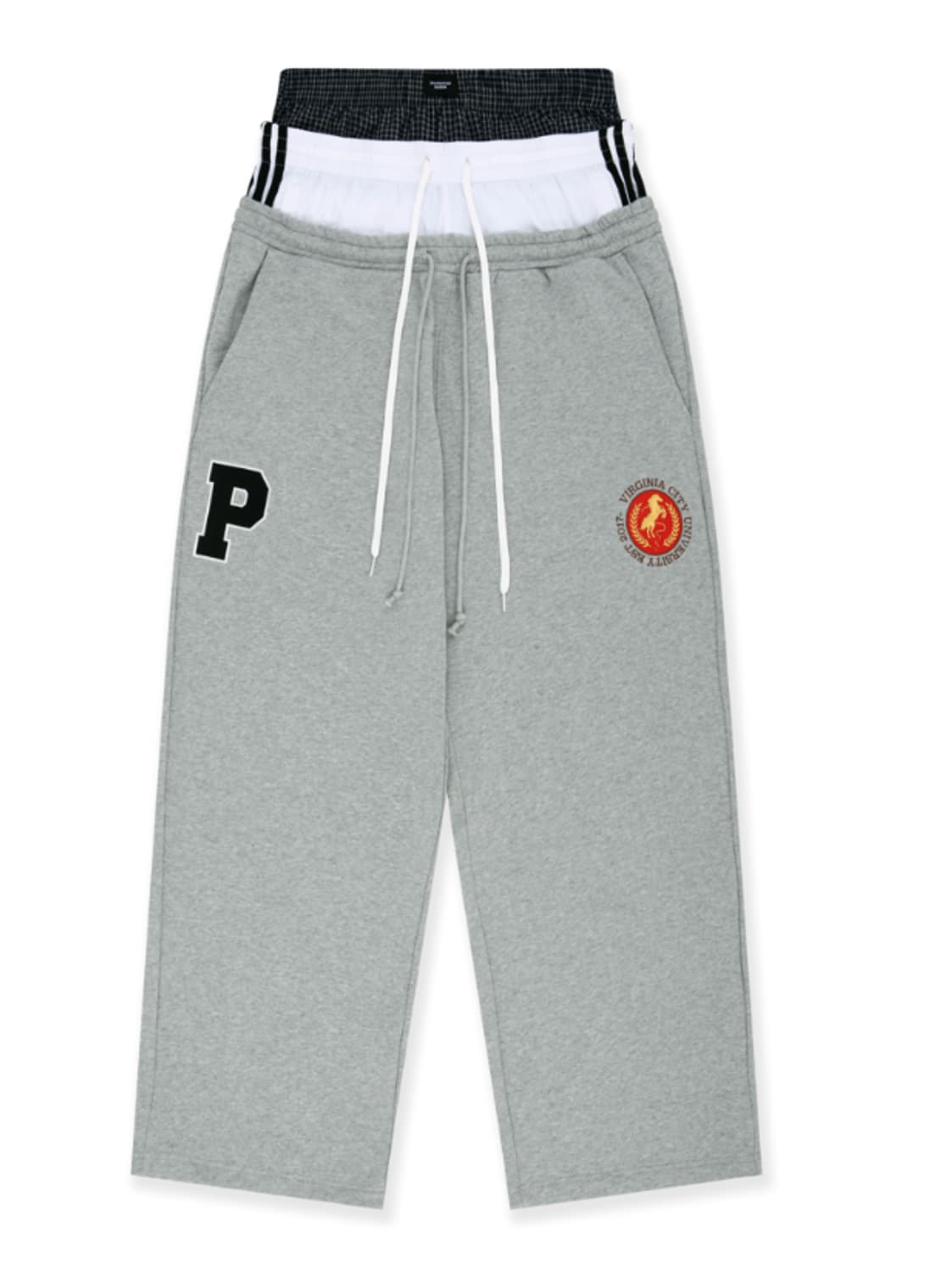 [2] 프로토콜인덱스 X 반디더핑크 3레이어드 스웻팬츠 상품이미지1