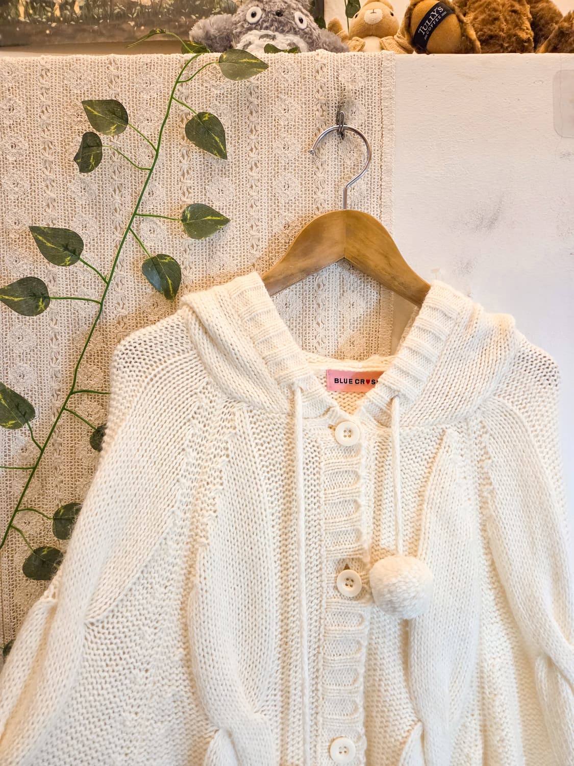 폼폼 케이프 울 가디건 상품이미지2