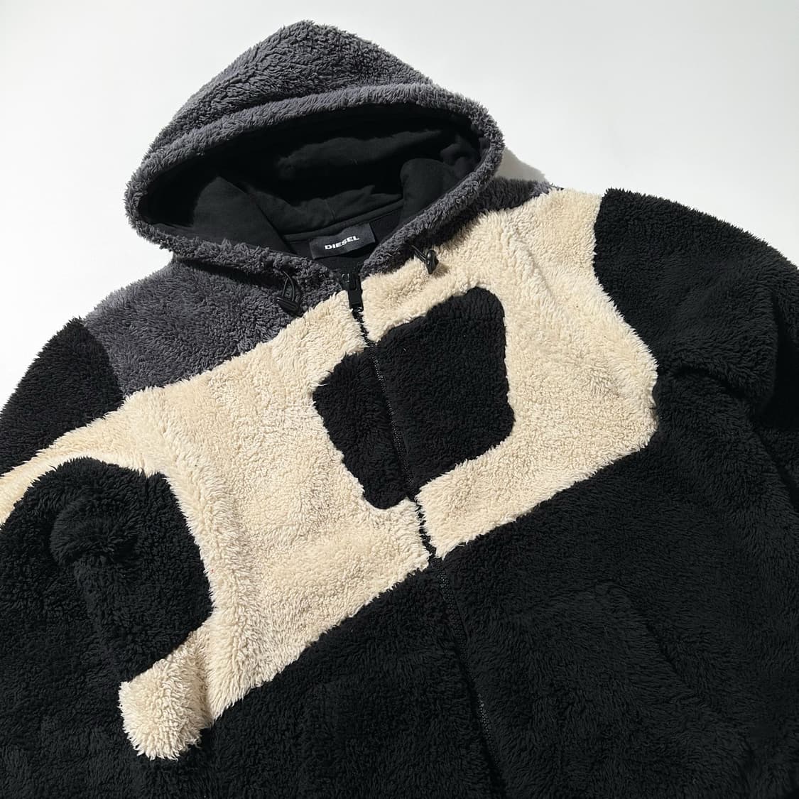 (매장판) 디젤 D로고 후리스 후드 자켓 상품이미지4