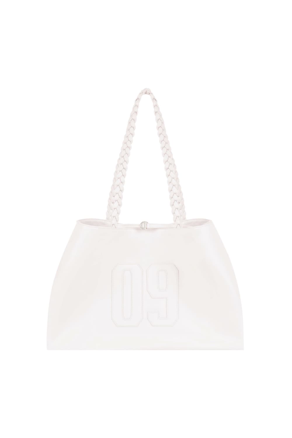 클리시어 09 Numbering Leather Bag, Cream 상품이미지1