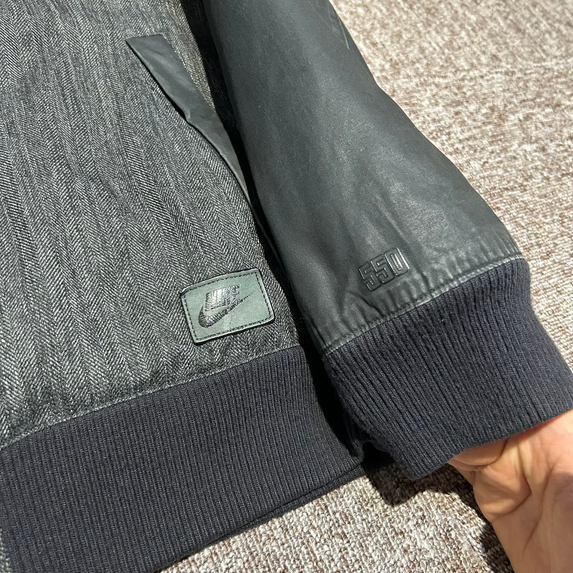 S) 나이키 550 구스다운 패딩 점퍼 모자 탈부착 상품이미지3