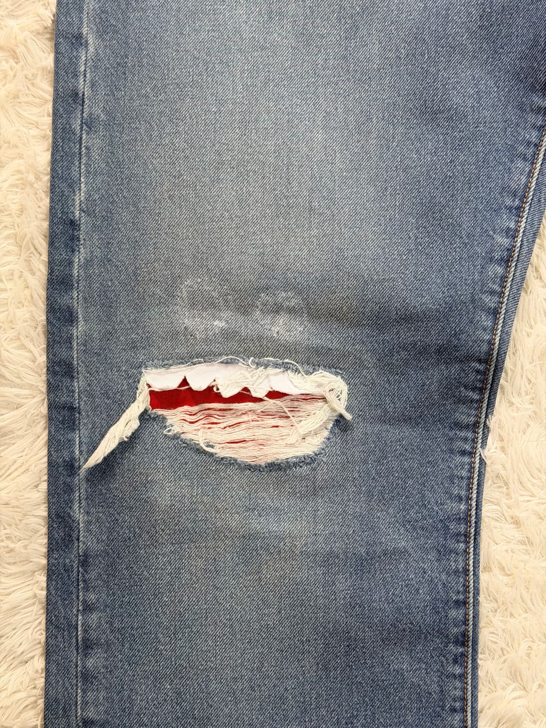 [리바이스 501 프리미엄] 커스텀 데미지 스트레이트 데님 (W34 L3 상품이미지6