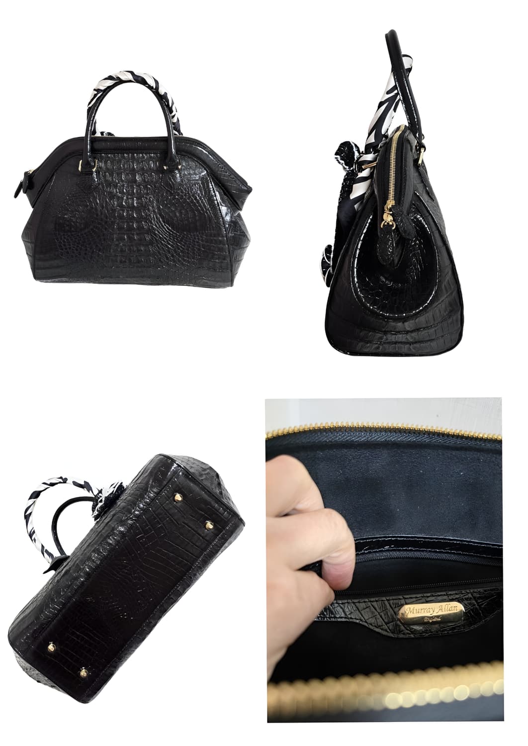정품  머레이알렌 악어토드백 상품이미지2