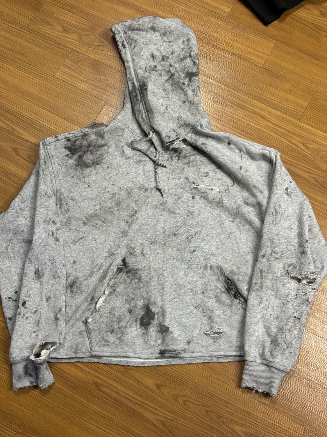 OBM 디스트레스드 후디 상품이미지1