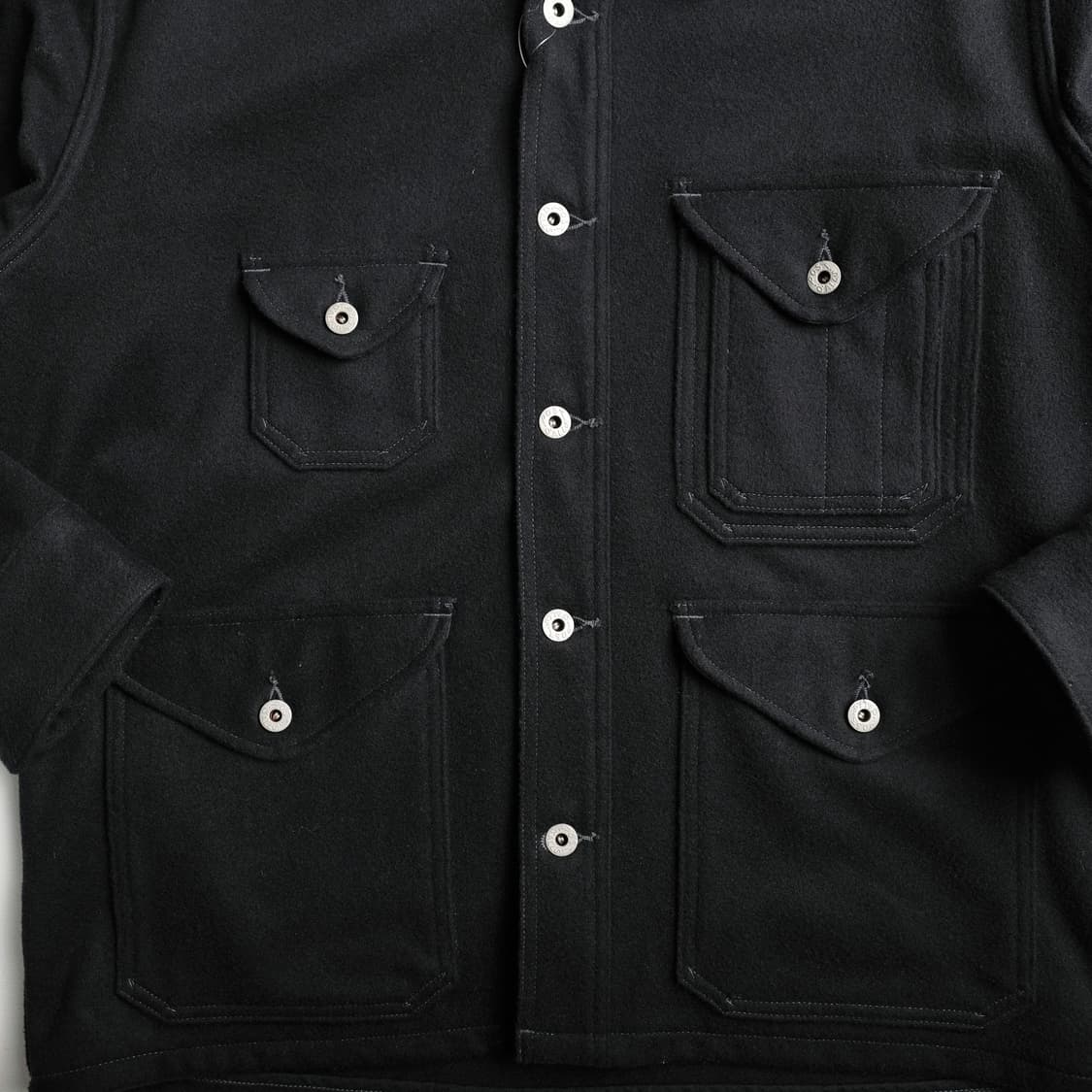 포스트오버롤즈 크루저 멜튼울 자켓 블랙 L사이즈 Postoveralls 상품이미지7