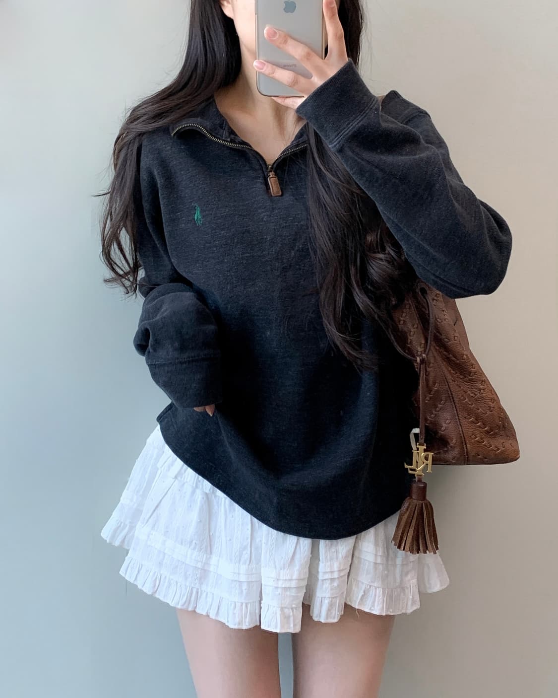 폴로 반집업 니트 상품이미지1