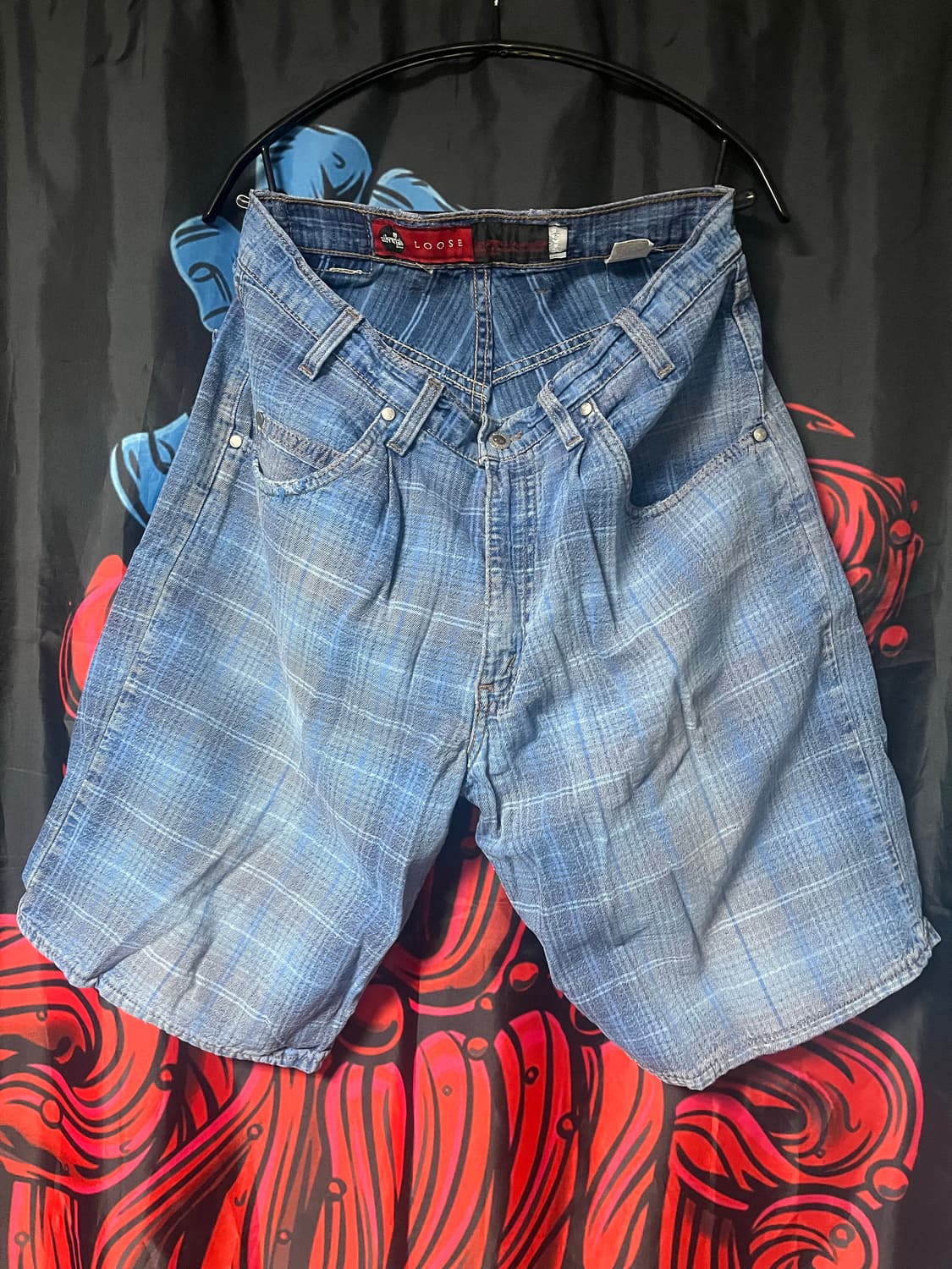 90s 리바이스 실버탭 플레이드 쇼츠 상품이미지1