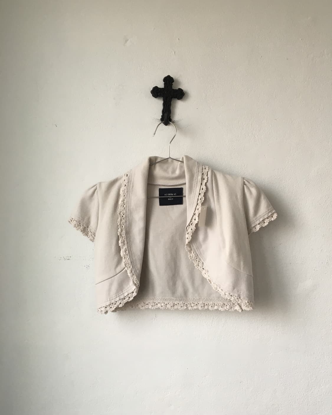 Lace trimming boleroLace trimming bolero 상품이미지1