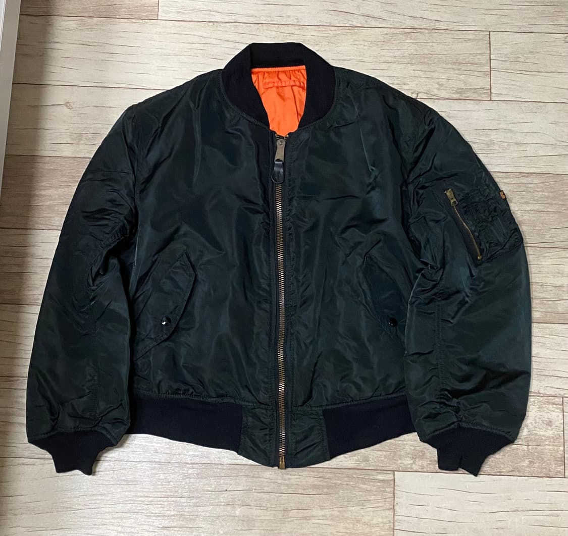 알파인더스트리 빈티지 ma-1 리버시블 항공자켓 XL 상품이미지2