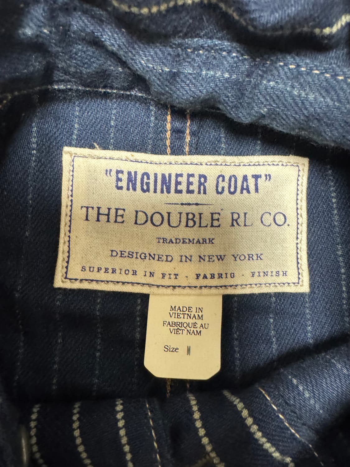 [새상품]RRL 더블알엘 스트라이프 엔지니어 코트 M 상품이미지4