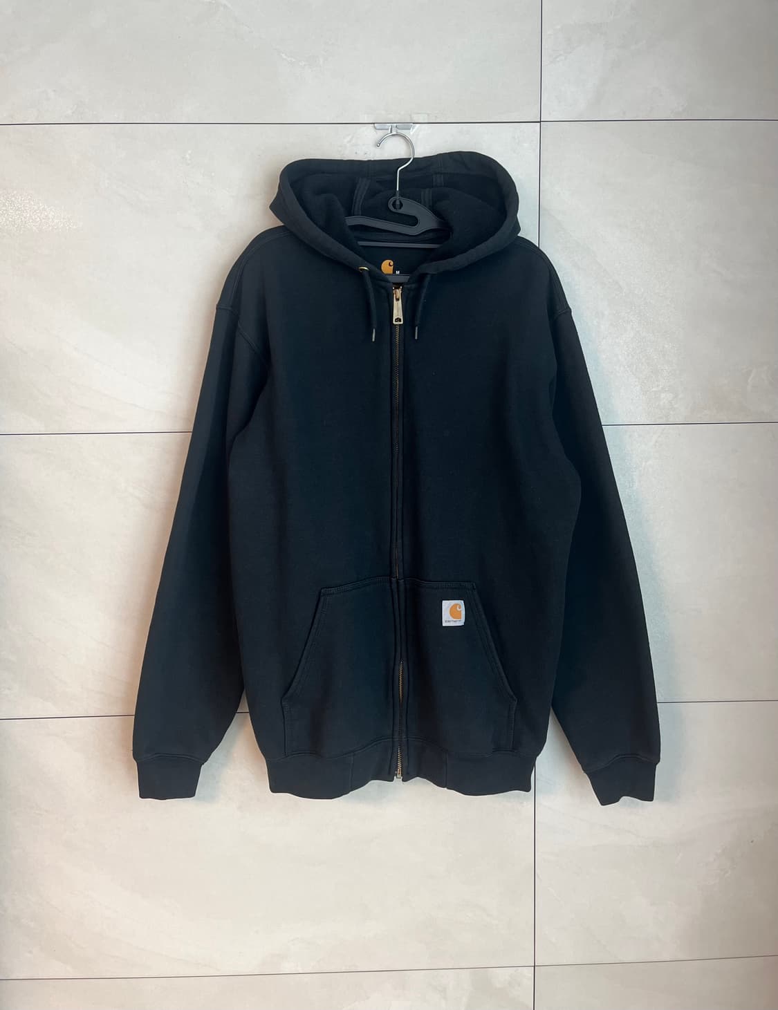 칼하트 오리지널 핏 후드집업 블랙 (M) 상품이미지1