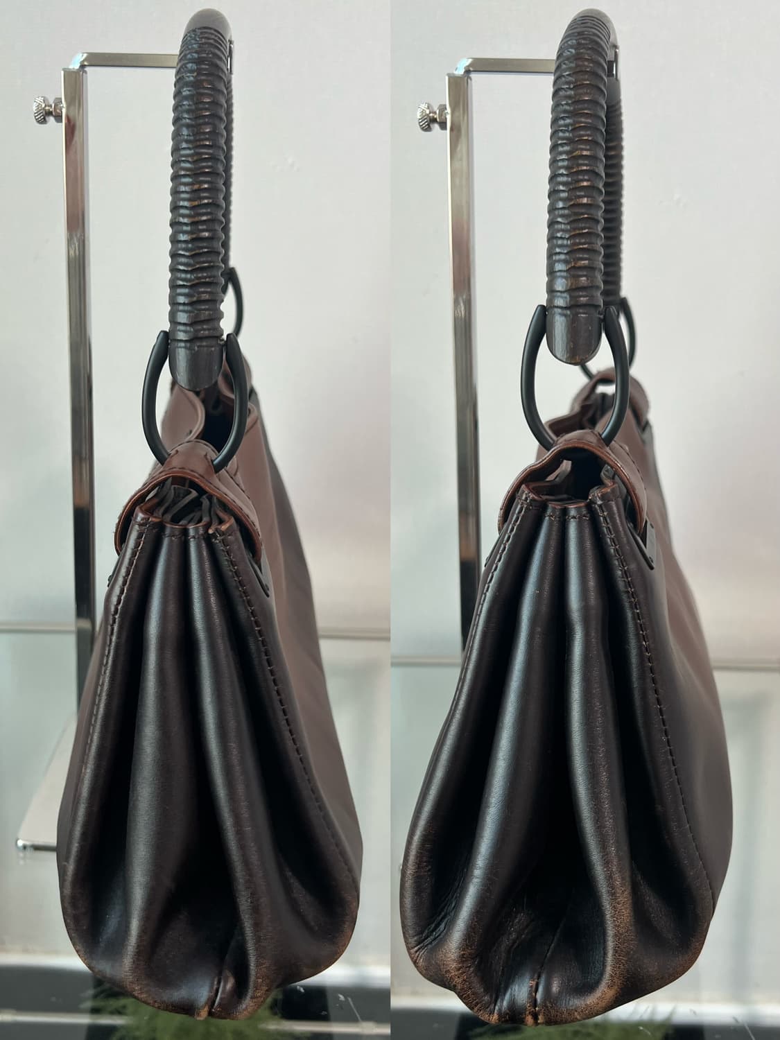 구찌 FW2002 밤부 핸들 그라데이션 숄더백 상품이미지6