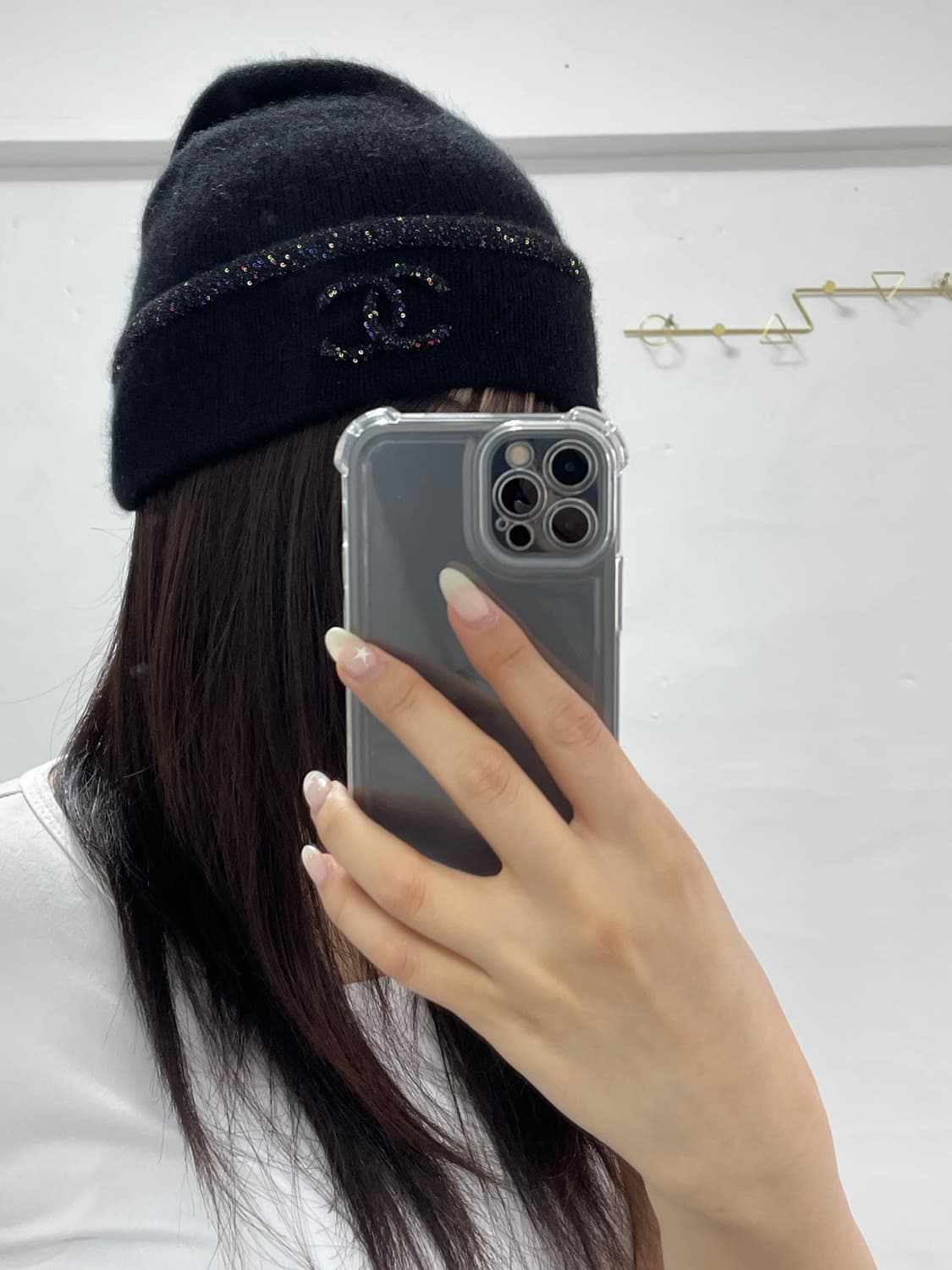 샤넬 캐시미어 블랙 비니 상품이미지2