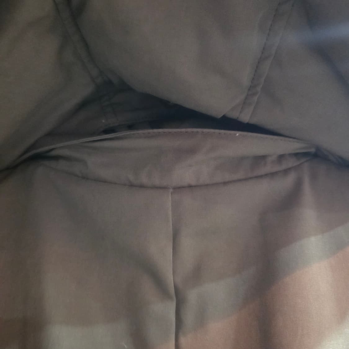 스테파넬 라쿤퍼 카키색 롱 구스 패딩 상품이미지5