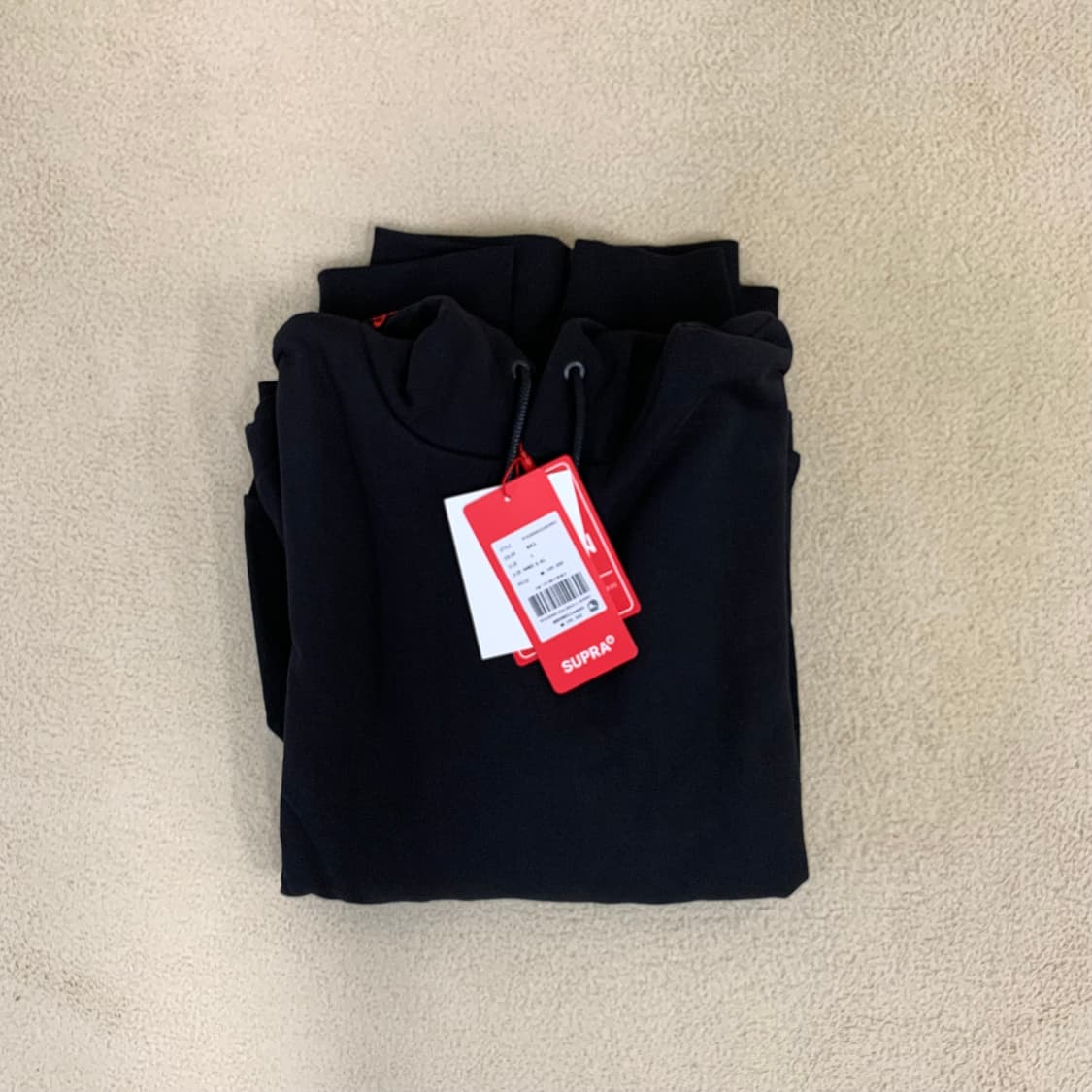 SUPRA 수프라 빅로고 후드 티셔츠(L/블랙) 스웻셋업 상품이미지9