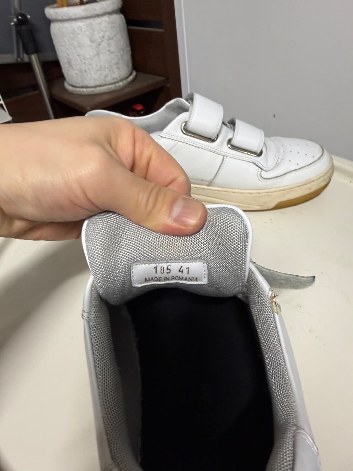 아크네 스튜디오 페리 벨크로 스니커즈 화이트 41(260-265 상품이미지8