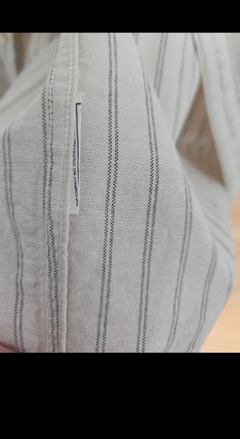 인더로우 빈티지 스트라이프 옥스포드셔츠 오프화이트 2 상품이미지6