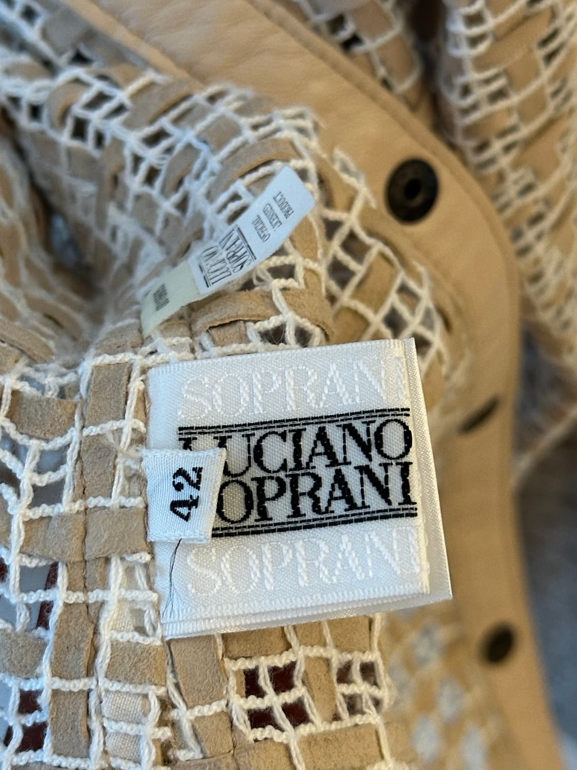 루치아노 소프라니 양가죽 트위드 자켓 상품이미지7