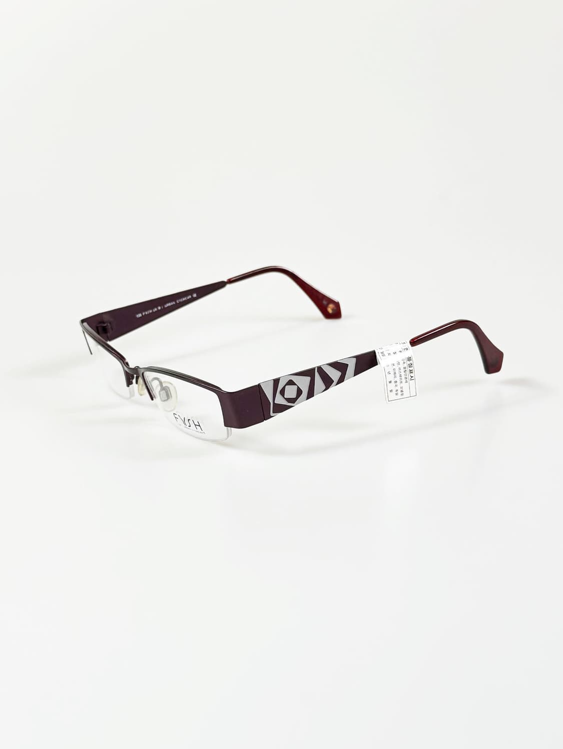 FYSH 반무테 스퀘어 메탈 프레임 빈티지 안경 상품이미지3