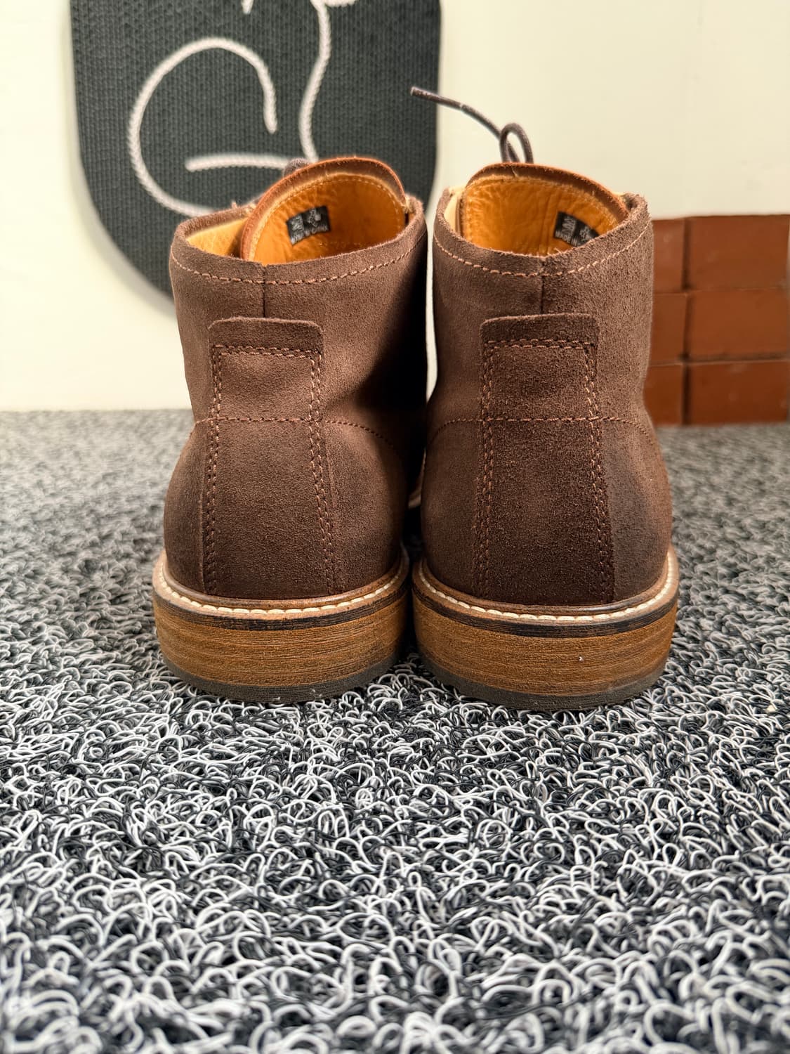 ECCO 남성용 브라운 가죽 부츠 43 /270 상품이미지4