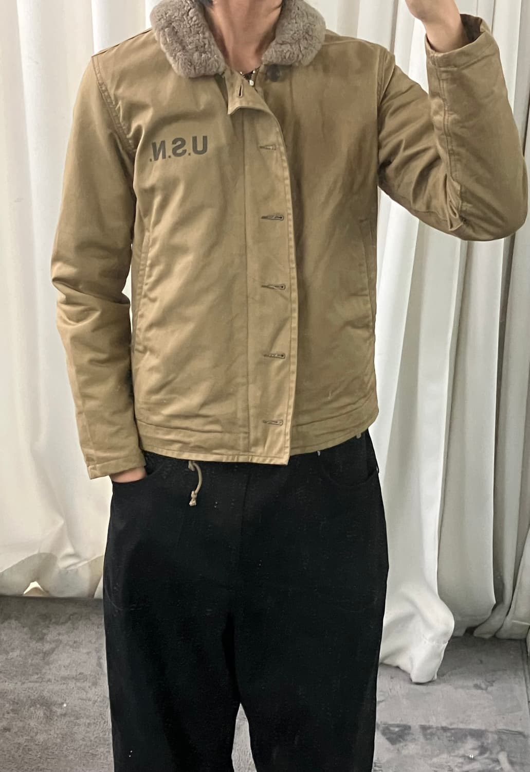 아비렉스 베이지 N-1 덱자켓 M 상품이미지7