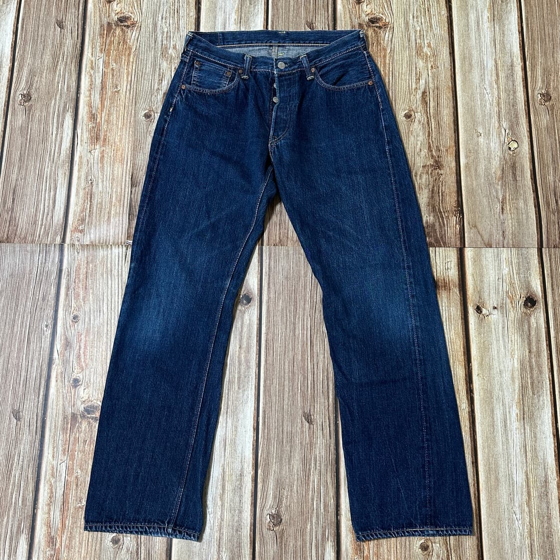 더블웍스 by 웨어하우스 Lot.DW5P 셀비지 데님 팬츠 33 사이즈 상품이미지2