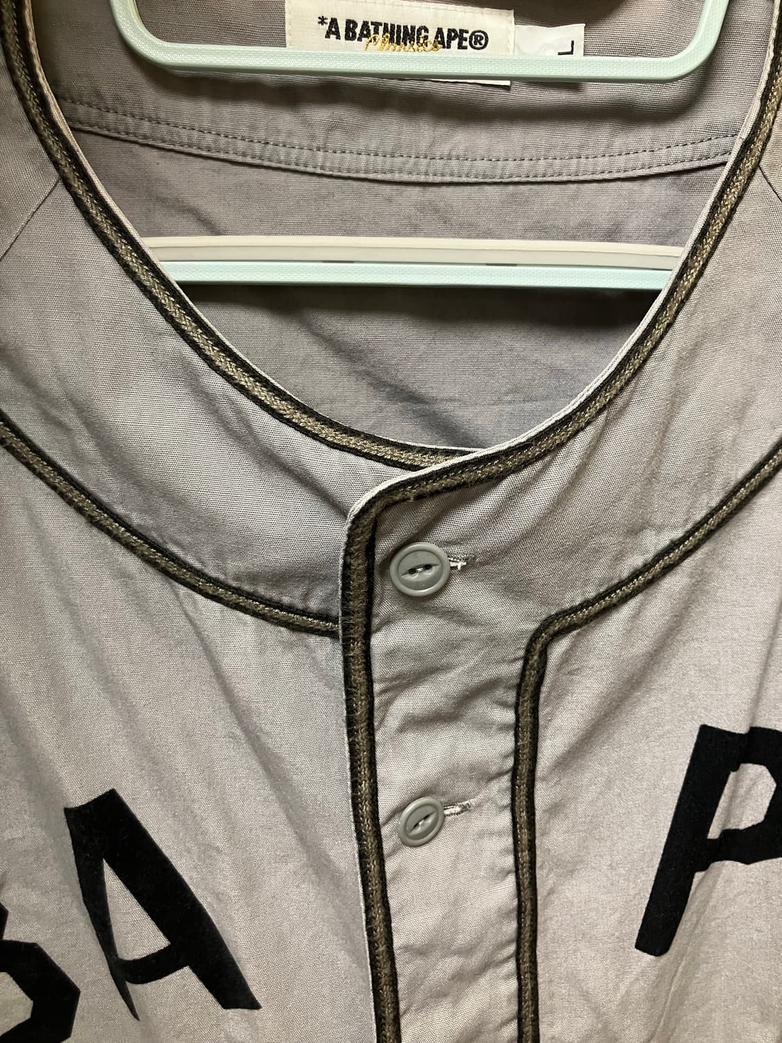 베이프 bape 베이스볼 셔츠 L 상품이미지4