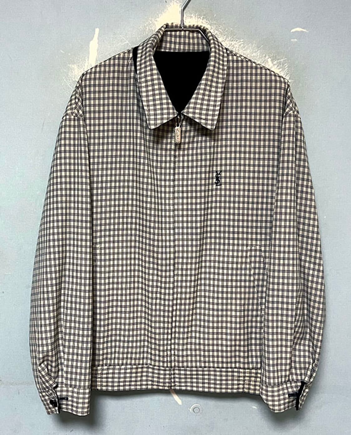 입생로랑 남자 양면 블루종자켓 바람막이점퍼 춘추 캐주얼 L 100 상품이미지6