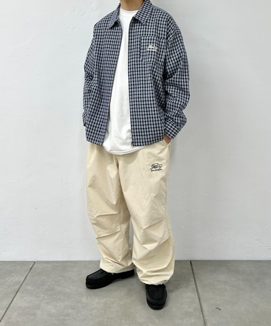 WHO'S WHO gallery Check Zip Coach Shirt 상품이미지2