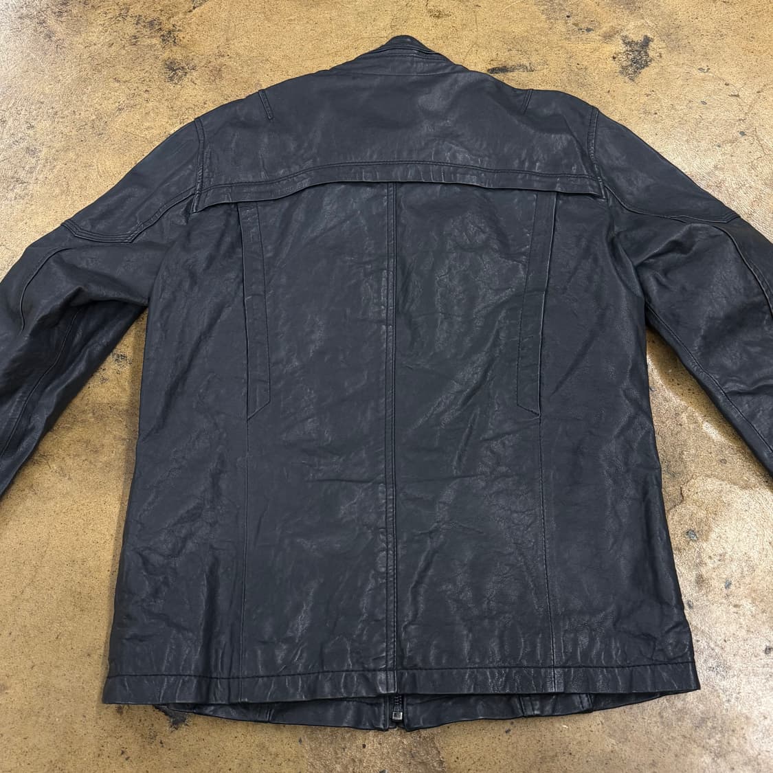 [정품/L] 톰보이 블랙 가죽 자켓 b18 상품이미지4