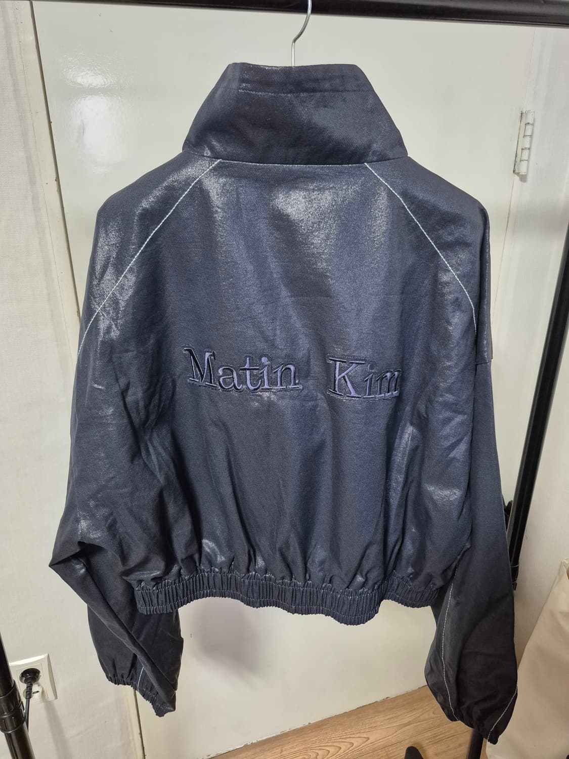 마뗑킴 ROUGH COATING CROP BOMBER 자켓 상품이미지5