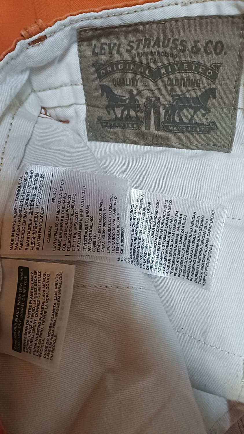 리바이스 면바지 32인치 기장113 상품이미지3