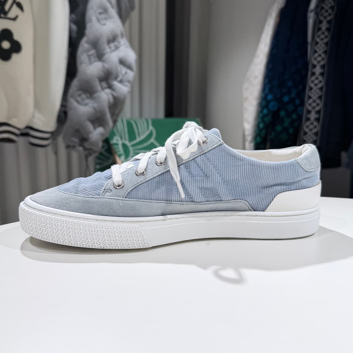 41.5 / 에르메스 H 딥 화이트 블루 스니커즈 상품이미지4