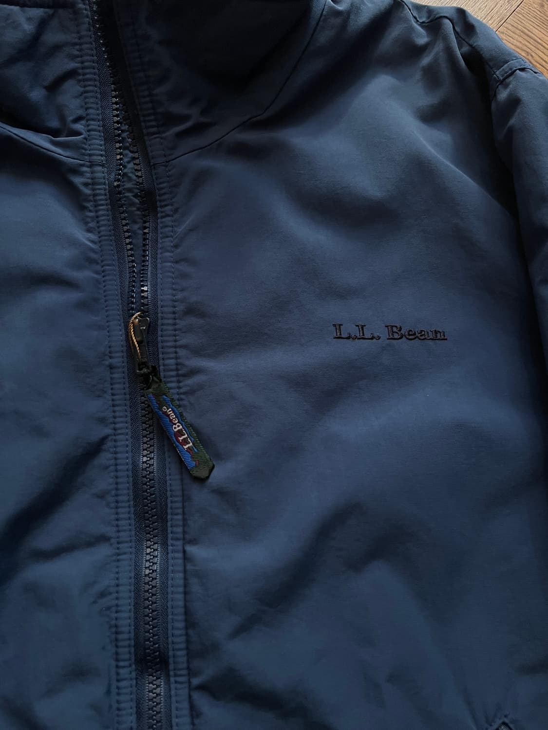 [L]엘엘빈 USA 플리스 라이닝 블루 웜업 자켓 상품이미지3