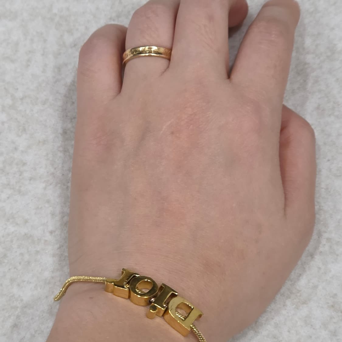 디올 금장 dior 로고 스네이크 팔찌(남녀공용) 상품이미지4