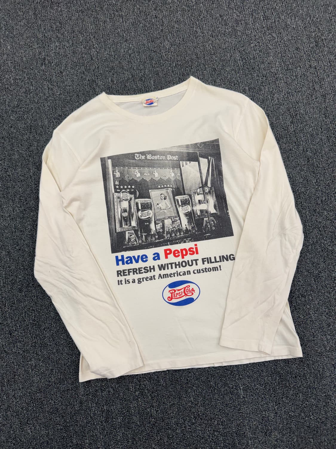 M)Pepsi Cola 빈티지 프린팅 롱슬리브 상품이미지1