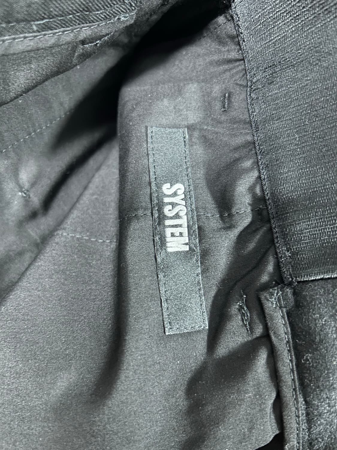 SYSTEM 검정색 슬랙스 상품이미지3