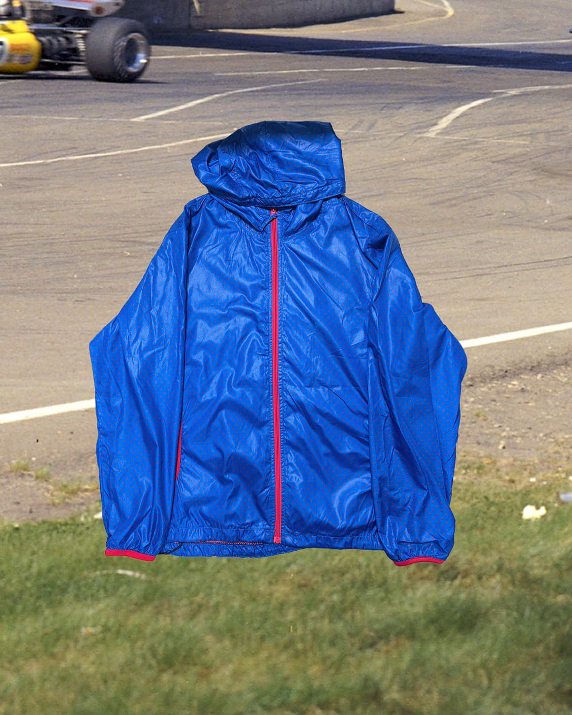 도트 블루 윈드브레이커 자켓  상품이미지2