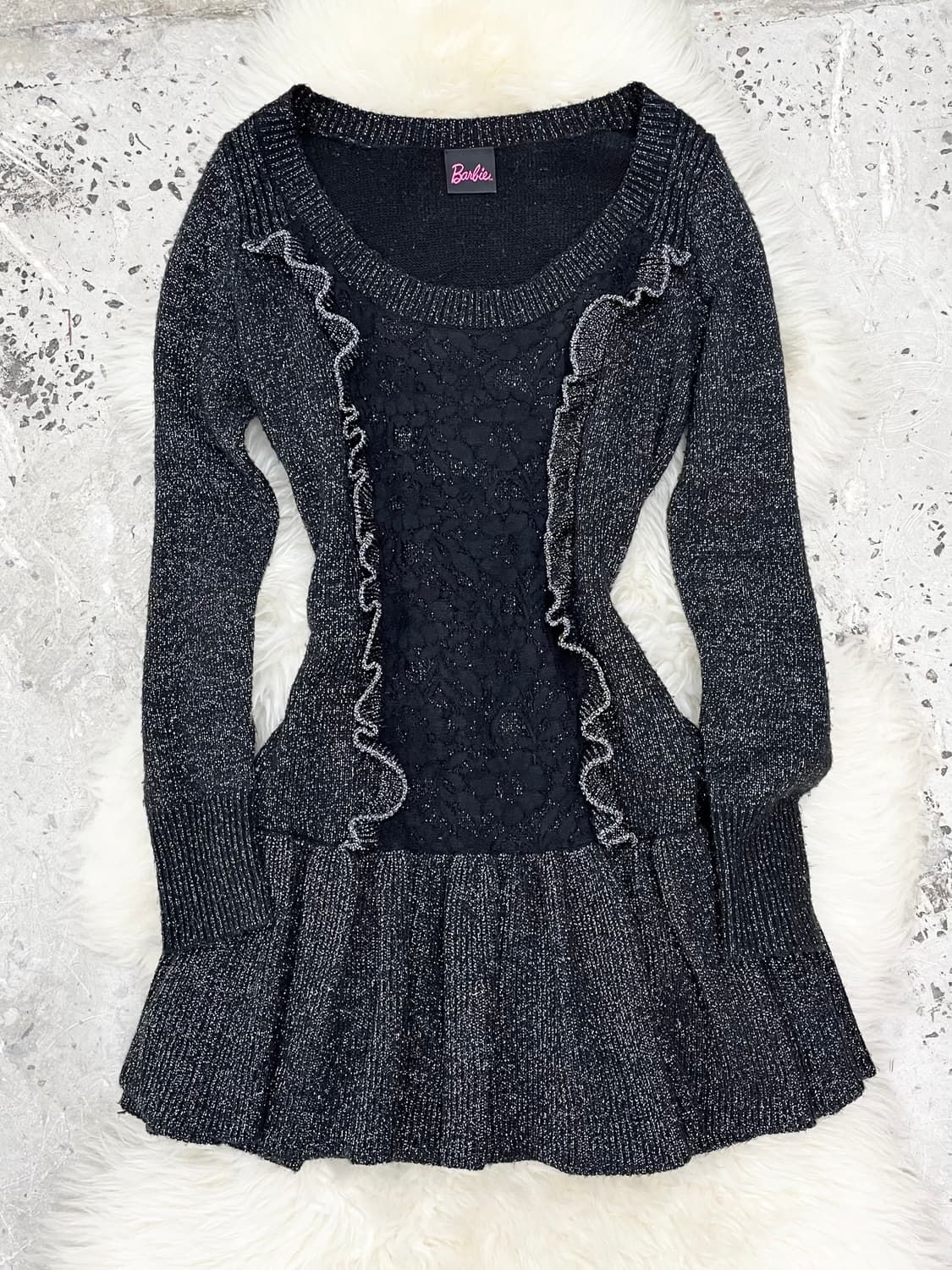 바비 글리터 프릴 원피스 상품이미지1